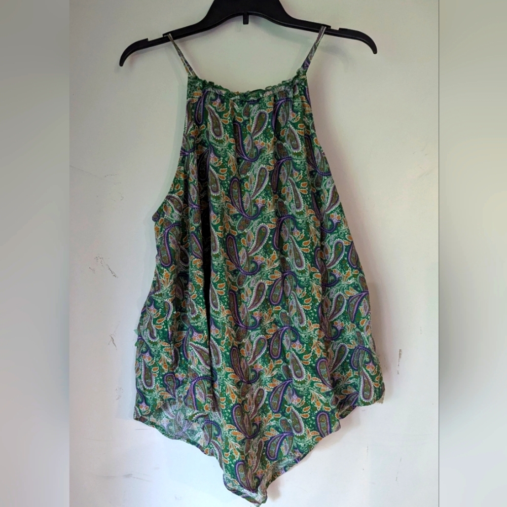 Maurices XL  high neck strappy flowy blouse